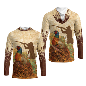 Vintage Wild Pheasant Hunting Flower Camo All Over Print Shirt