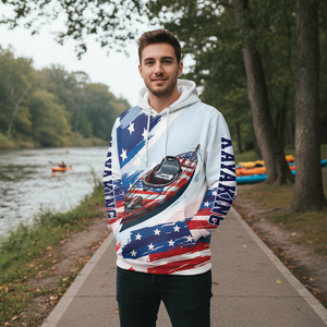 Custom Name Kayaking America All Over Print Shirt