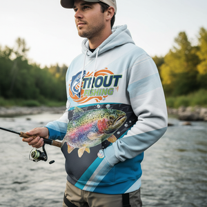 Trout Fish Blue Sport All Over Print Shirt