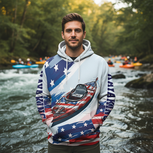 Custom Name Kayaking America All Over Print Shirt