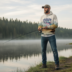 Trout Fish Lover Vintage All Over Print Shirt
