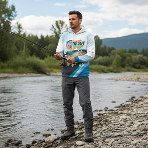 Trout Fish Blue Sport All Over Print Shirt