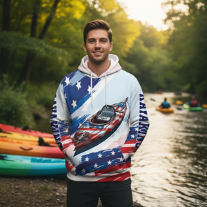 Custom Name Kayaking America All Over Print Shirt