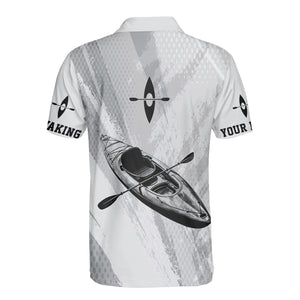 Custom Name Kayaking Black And White All Over Print Shirt