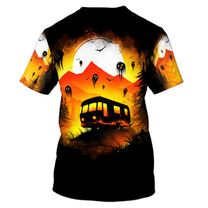 Haunted Camping Car All Over Print Shirt