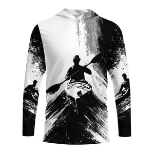 Black And White Kayaking Lover All Over Print Shirt