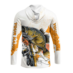 Custom Name Crappie Fish Orange All Over Print Shirt