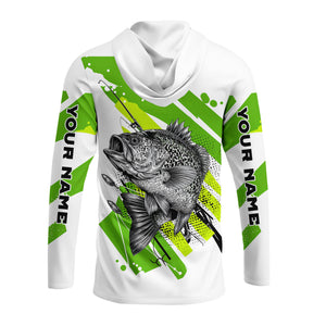 Custom Name Crappie Fish Green All Over Print Shirt
