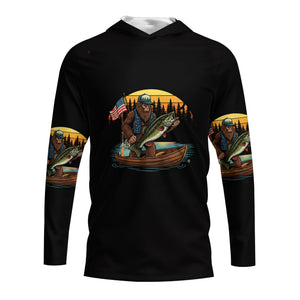 Bassquatch Retro All Over Print Shirt