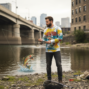 Fish Around And Find Trout Rainbow Trout All Over Print Shirt