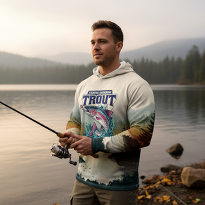 Trout Fish Lover Vintage All Over Print Shirt