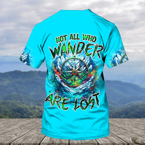 Compass Not All Who Wander Are Lost All Over Print Shirt