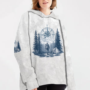 Vintage Hiking Compass All Over Print Shirt