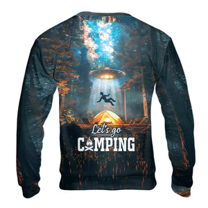 Let's Go Camping UFO All Over Print Shirt
