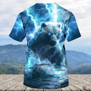 Electric Powerful Bear Awesome Cool All Over Print Shirt