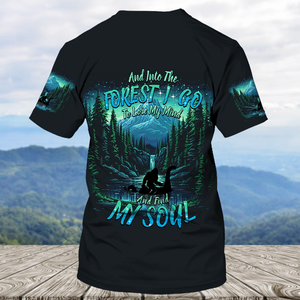 Bigfoot Riding Loch Ness Into The Forest I Go All Over Print Shirt