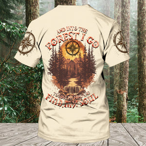 Into The Forest I Go To Lose My Mind And Find My Soul Brown All Over Print Shirt