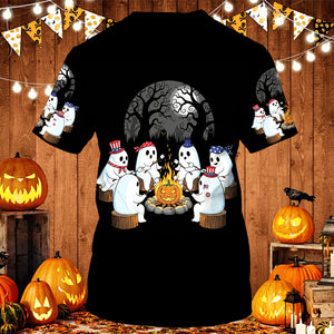 Boo Crew Camping All Over Print Shirt