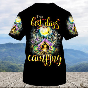 The Best Day Are Spent Camping All Over Print Shirt