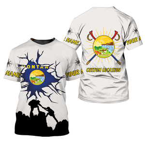 Custom Personal Hiking Montana State All Over Print Shirt