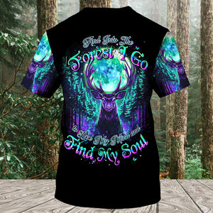 Into The Forest I Go Spirit Deer All Over Print Shirt