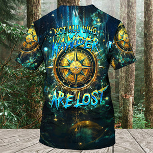 Not All Who Wander Fantasy Compass All Over Print Shirt