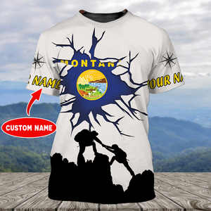 Custom Personal Hiking Montana State All Over Print Shirt