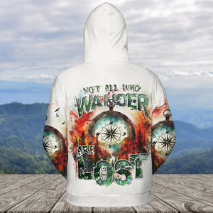 Compass Colorful Not All Who Wander Are Lost All Over Print