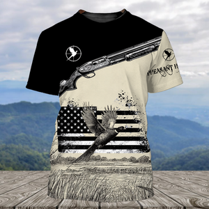 Vintage Pheasant Hunting All Over Print Shirtt