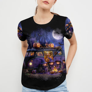 All The Cool Witches Are Camping All Over Print Shirt