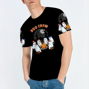 Boo Crew Camping All Over Print Shirt