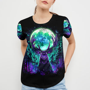 Into The Forest I Go Spirit Deer All Over Print Shirt