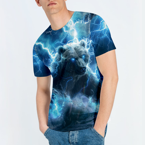 Electric Powerful Bear Awesome Cool All Over Print Shirt