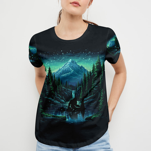 Bigfoot Riding Loch Ness Into The Forest I Go All Over Print Shirt