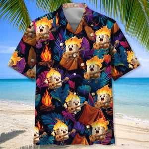 Toasted Candy Playing Guitar Hawaiian Shirt