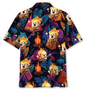 Toasted Candy Playing Guitar Hawaiian Shirt