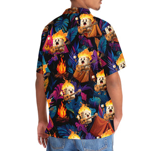 Toasted Candy Playing Guitar Hawaiian Shirt