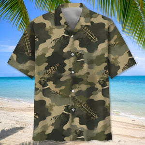 Pheasant Camouflage Ring Necked Pattern Hawaiian Shirt