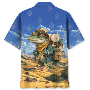 Desert Explorer Dinosaur Hawaiian Shirt