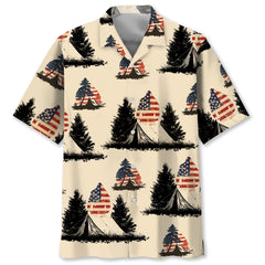 Bigfoot Camping USA Vintage Hawaiian Shirt