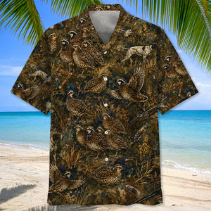 Quail Hunting Camo Hawaiian Shirt