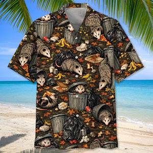 Autumn Alley Opossum Trash Hawaiian Shirt