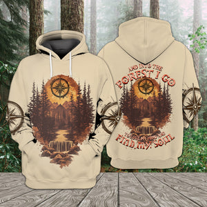 Into The Forest I Go To Lose My Mind And Find My Soul Brown All Over Print Shirt