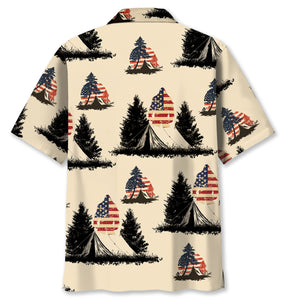 Bigfoot Camping USA Vintage Hawaiian Shirt