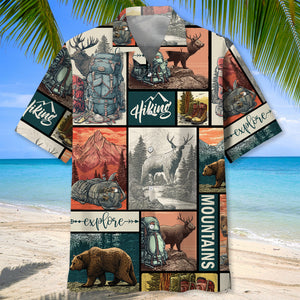 Hiking On Top Of Mountains Hawaiian Shirt
