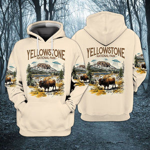 Vintage Yellowstone National Park All Over Print Shirt
