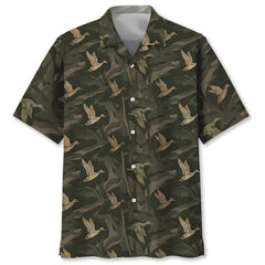 Vintage Camo Duck Hunting Hawaiian Shirt