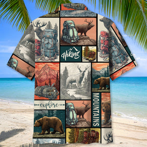 Hiking On Top Of Mountains Hawaiian Shirt