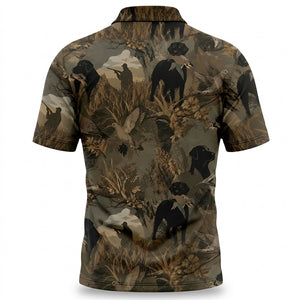 Mourning Dove Retriever Camouflage Polo Men Shirt