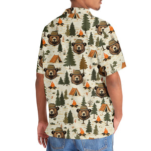 Cool Bear Camping Hawaiian Shirt